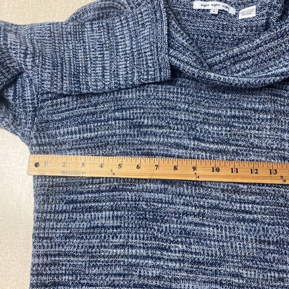 Eight Eight Eight Woman's Sz Large Cowl Neck Tunic Length Sweater - Picture 8 of 14